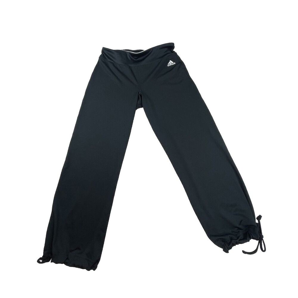 Adidas Climalite Womens Black Cropped Leggings Size Small O16